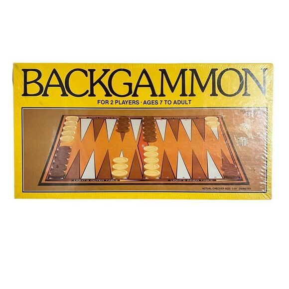 Vintage 1981 Whitman Backgammon Board Game NEW Factory Sealed 4832-22 - Picture 1 of 9